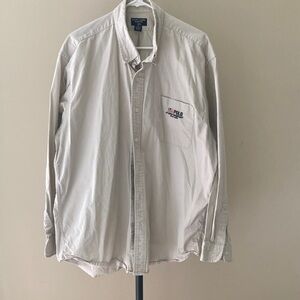 Polo Jeans Co. Ralph Lauren Tan Button Down Shirt Size XL